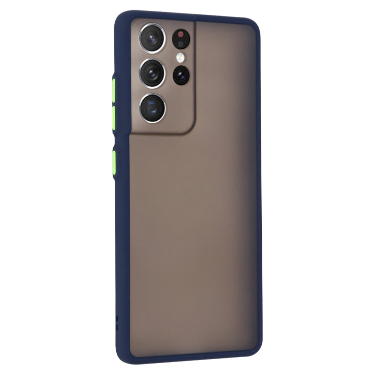 For Samsung Galaxy S21 Ultra  5G Skin Hand Feeling Series Shockproof Frosted PC + TPU Protective Case