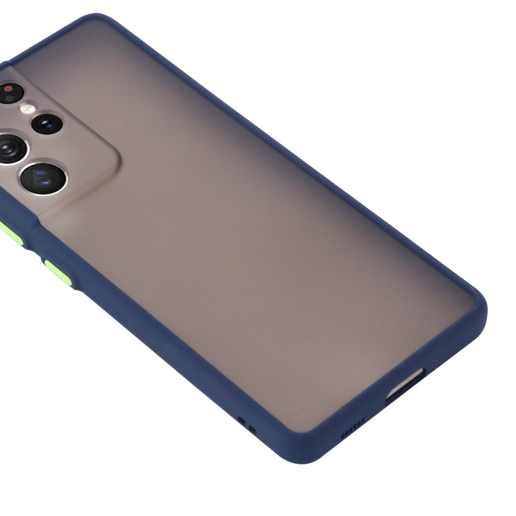 For Samsung Galaxy S21 Ultra  5G Skin Hand Feeling Series Shockproof Frosted PC + TPU Protective Case