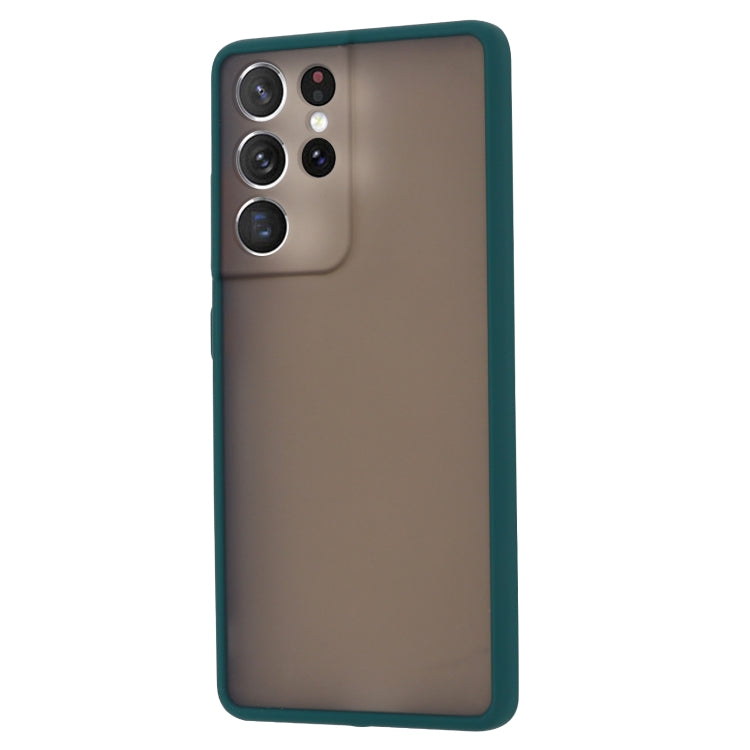 For Samsung Galaxy S21 Ultra  5G Skin Hand Feeling Series Shockproof Frosted PC + TPU Protective Case