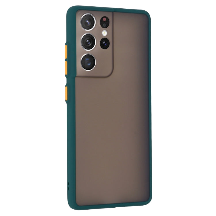 For Samsung Galaxy S21 Ultra  5G Skin Hand Feeling Series Shockproof Frosted PC + TPU Protective Case