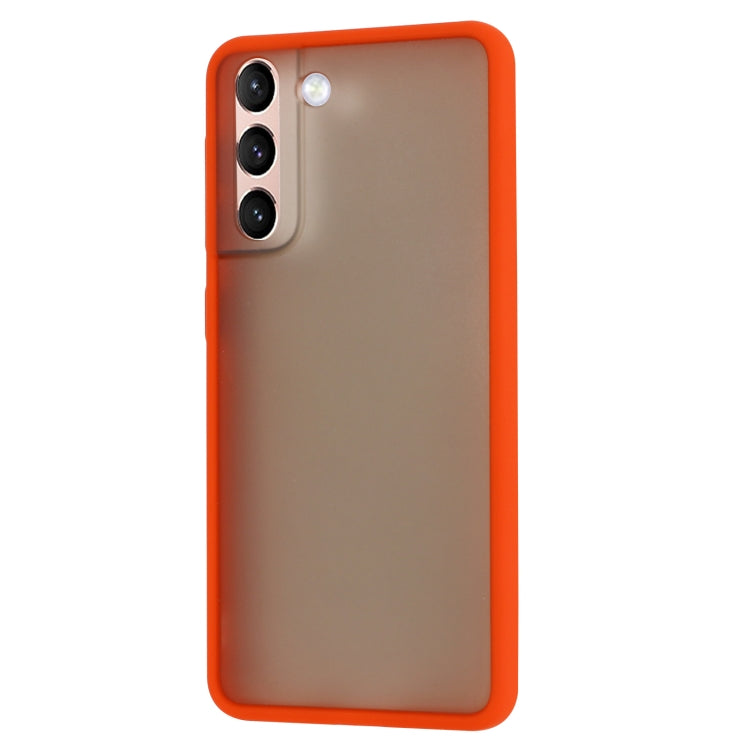 For Samsung Galaxy S21 5G Skin Hand Feeling Series Shockproof Frosted PC + TPU Protective Case