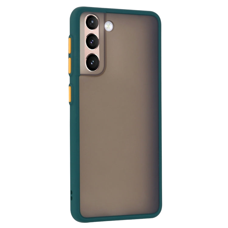 For Samsung Galaxy S21 5G Skin Hand Feeling Series Shockproof Frosted PC + TPU Protective Case
