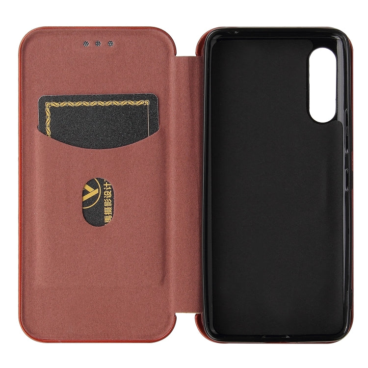 For Rakuten Hand Carbon Fiber Texture Horizontal Flip TPU + PC + PU Leather Case with Card Slot