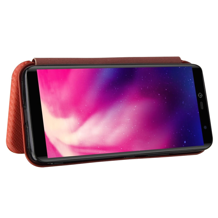 For Rakuten Hand Carbon Fiber Texture Horizontal Flip TPU + PC + PU Leather Case with Card Slot