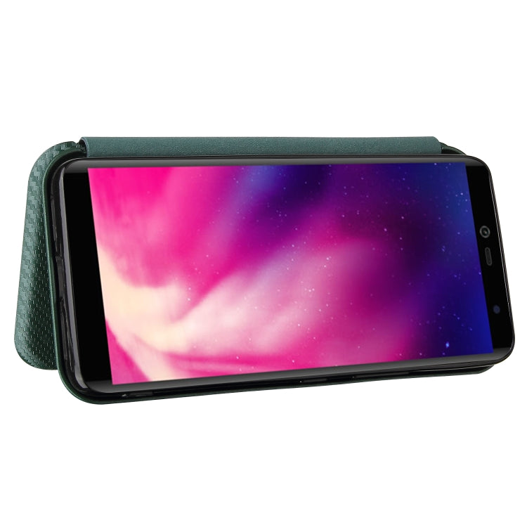 For Rakuten Hand Carbon Fiber Texture Horizontal Flip TPU + PC + PU Leather Case with Card Slot