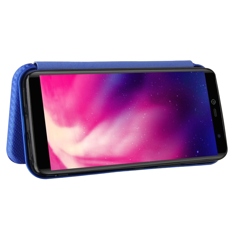 For Rakuten Hand Carbon Fiber Texture Horizontal Flip TPU + PC + PU Leather Case with Card Slot