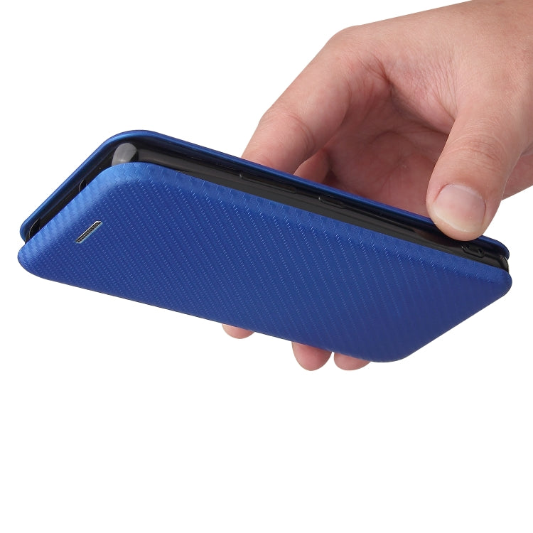 For Rakuten Hand Carbon Fiber Texture Horizontal Flip TPU + PC + PU Leather Case with Card Slot