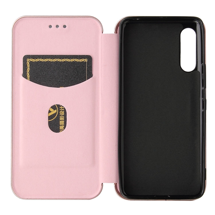 For Rakuten Hand Carbon Fiber Texture Horizontal Flip TPU + PC + PU Leather Case with Card Slot