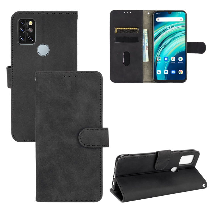 For UMIDIGI A9 Pro Solid Color Skin Feel Magnetic Buckle Horizontal Flip Calf Texture PU Leather Case with Holder & Card Slots & Wallet
