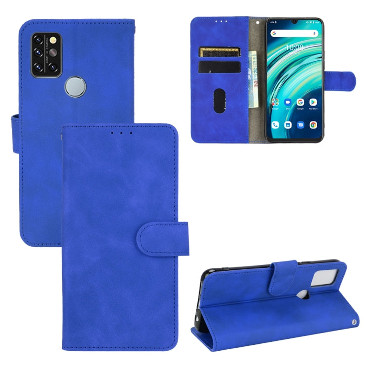 For UMIDIGI A9 Pro Solid Color Skin Feel Magnetic Buckle Horizontal Flip Calf Texture PU Leather Case with Holder & Card Slots & Wallet
