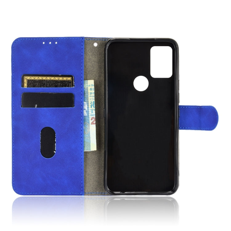 For UMIDIGI A9 Pro Solid Color Skin Feel Magnetic Buckle Horizontal Flip Calf Texture PU Leather Case with Holder & Card Slots & Wallet