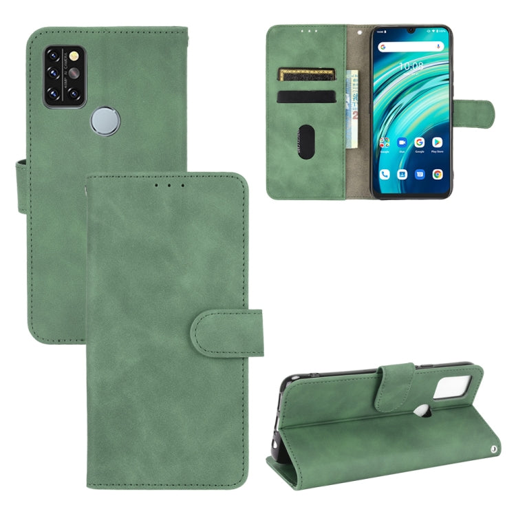 For UMIDIGI A9 Pro Solid Color Skin Feel Magnetic Buckle Horizontal Flip Calf Texture PU Leather Case with Holder & Card Slots & Wallet