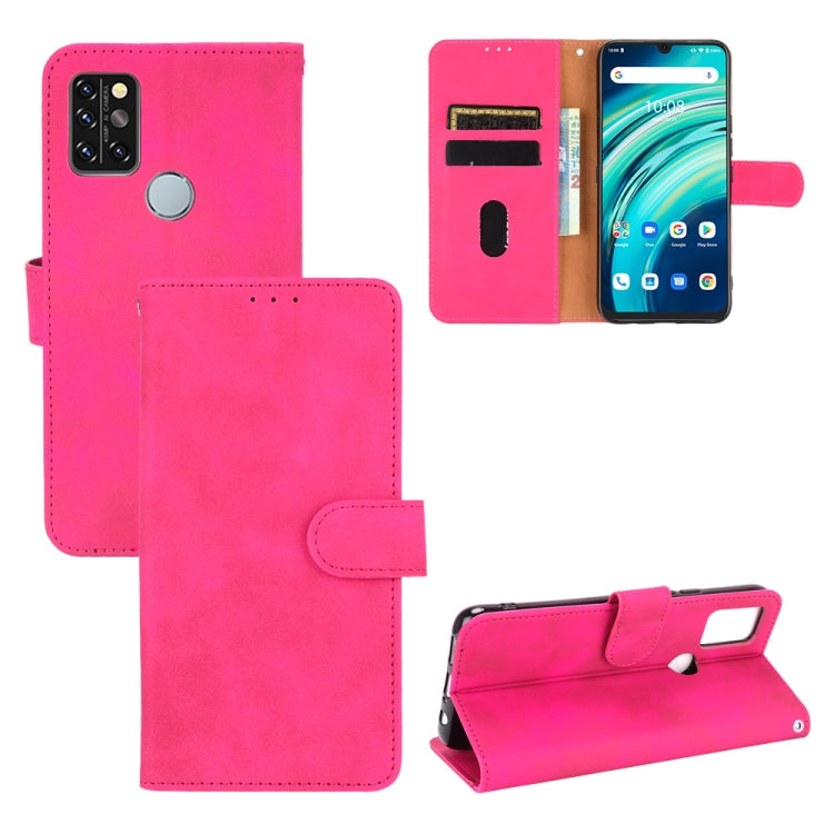 For UMIDIGI A9 Pro Solid Color Skin Feel Magnetic Buckle Horizontal Flip Calf Texture PU Leather Case with Holder & Card Slots & Wallet