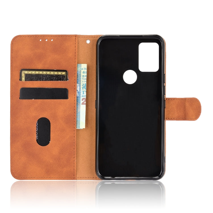 For UMIDIGI A9 Pro Solid Color Skin Feel Magnetic Buckle Horizontal Flip Calf Texture PU Leather Case with Holder & Card Slots & Wallet