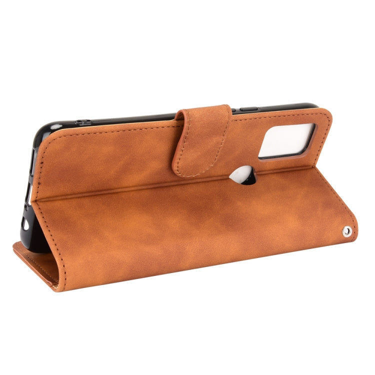 For UMIDIGI A9 Pro Solid Color Skin Feel Magnetic Buckle Horizontal Flip Calf Texture PU Leather Case with Holder & Card Slots & Wallet