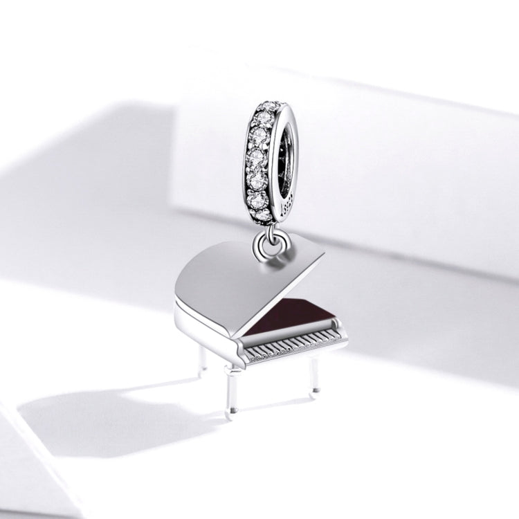 S925 Sterling Silver Grand Piano Pendant DIY Bracelet Necklace Accessories