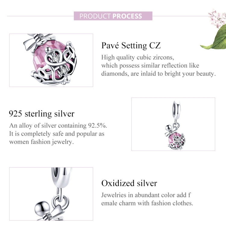 S925 Sterling Silver Perfume Bottle Pendant DIY Bracelet Necklace Accessories