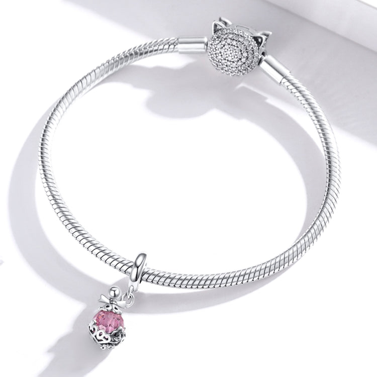 S925 Sterling Silver Perfume Bottle Pendant DIY Bracelet Necklace Accessories