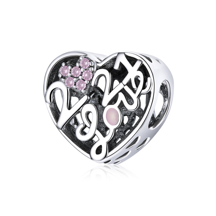 S925 Sterling Silver Love Confession Beads DIY Bracelet Necklace Accessories