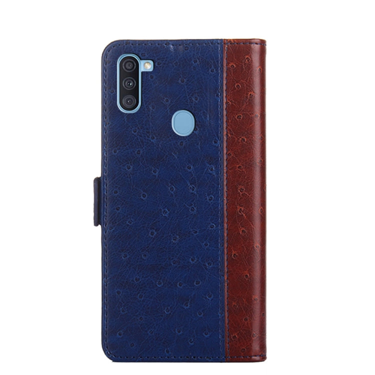 For Samsung Galaxy A11 Ostrich Texture PU + TPU Horizontal Flip Leather Case with Holder & Card Slots & Wallet