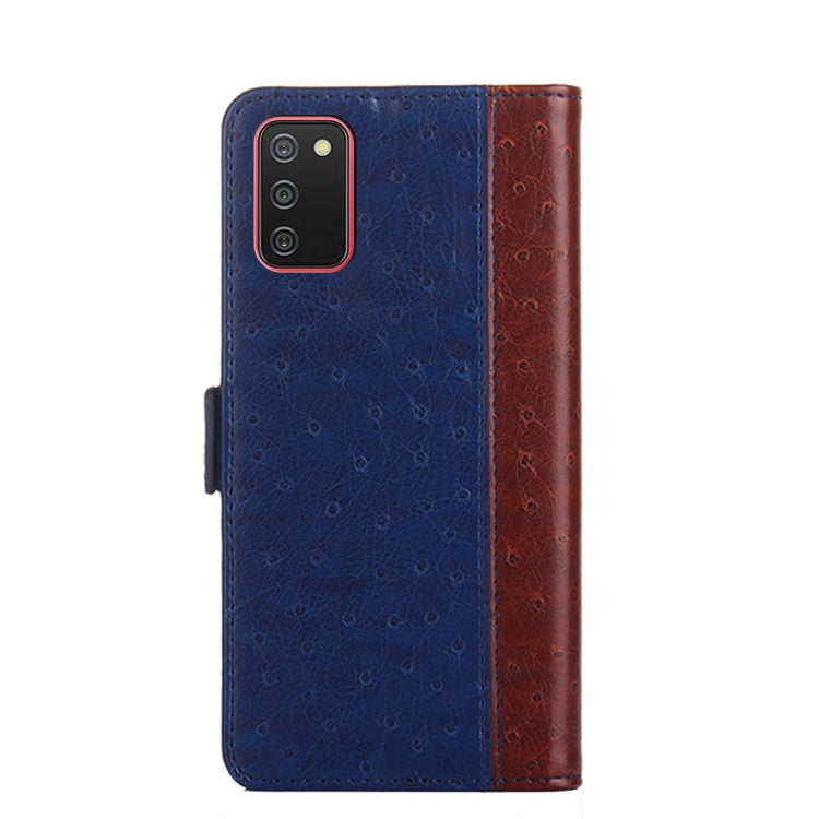 For Samsung Galaxy A02s Ostrich Texture PU + TPU Horizontal Flip Leather Case with Holder & Card Slots & Wallet