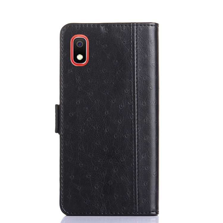 For Samsung Galaxy A10 Ostrich Texture PU + TPU Horizontal Flip Leather Case with Holder & Card Slots & Wallet