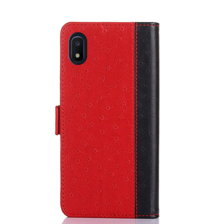 For Samsung Galaxy A10e Ostrich Texture PU + TPU Horizontal Flip Leather Case with Holder & Card Slots & Wallet