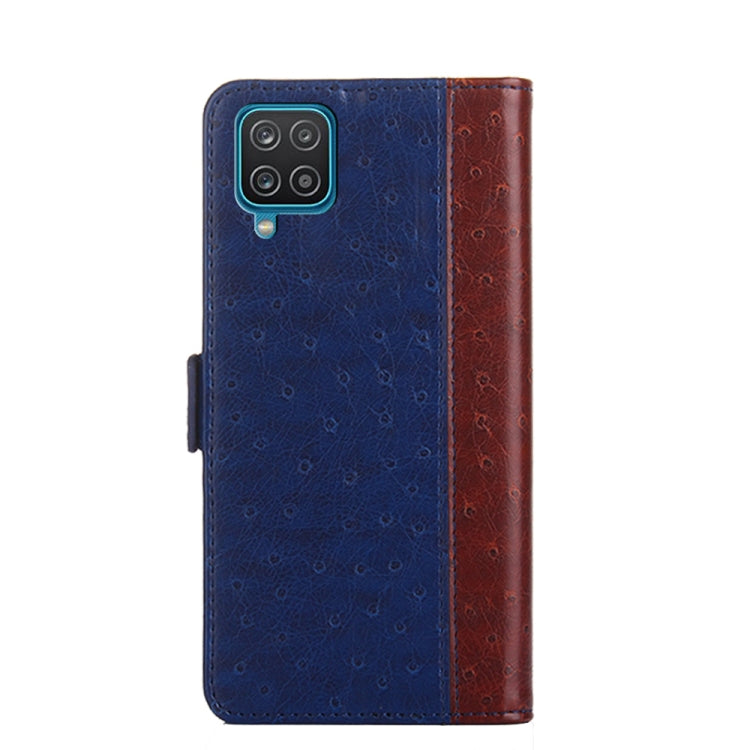 For Samsung Galaxy A12 Ostrich Texture PU + TPU Horizontal Flip Leather Case with Holder & Card Slots & Wallet