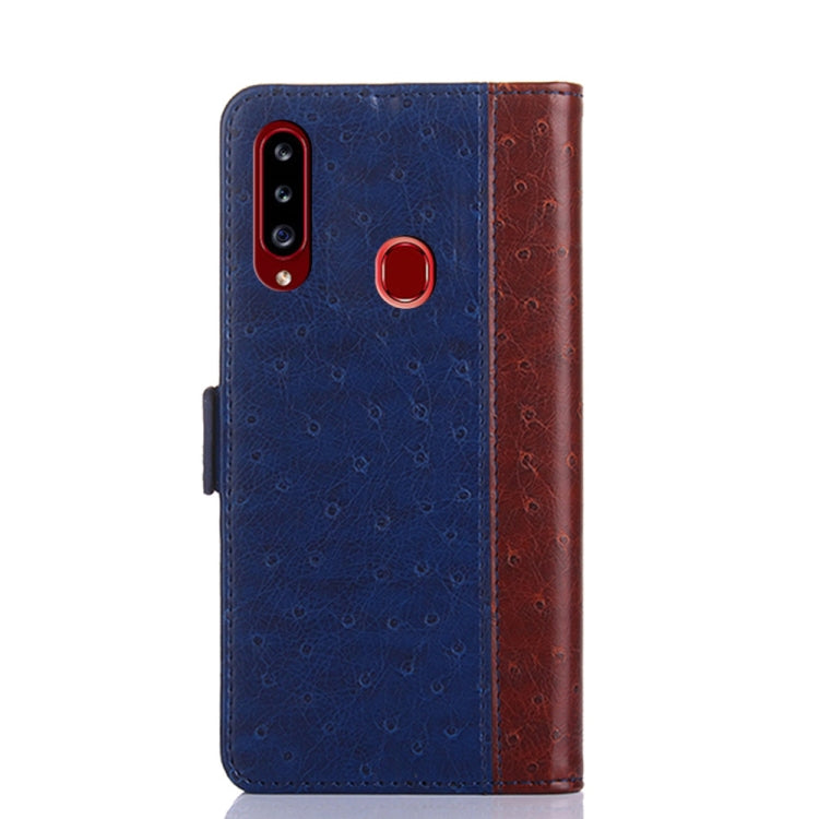 For Samsung Galaxy A20s Ostrich Texture PU + TPU Horizontal Flip Leather Case with Holder & Card Slots & Wallet