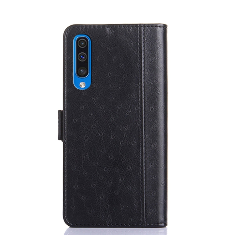 For Samsung Galaxy A50 Ostrich Texture PU + TPU Horizontal Flip Leather Case with Holder & Card Slots & Wallet