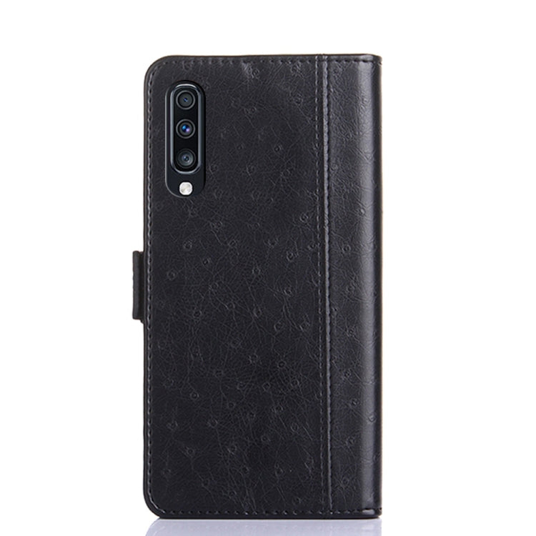 For Samsung Galaxy A70 Ostrich Texture PU + TPU Horizontal Flip Leather Case with Holder & Card Slots & Wallet