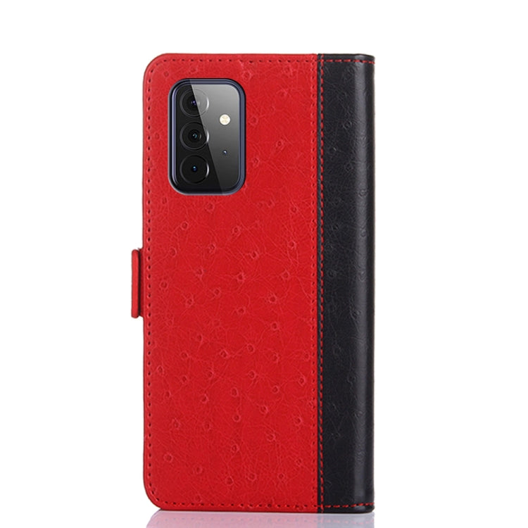 For Samsung Galaxy A72 5G / 4G Ostrich Texture PU + TPU Horizontal Flip Leather Case with Holder & Card Slots & Wallet