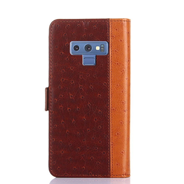 For Samsung Galaxy Note9 Ostrich Texture PU + TPU Horizontal Flip Leather Case with Holder & Card Slots & Wallet
