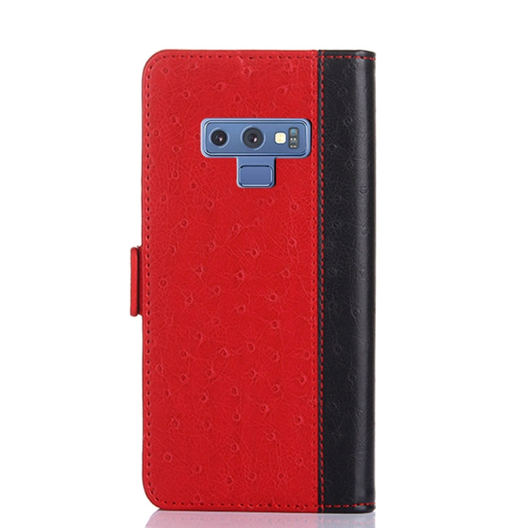 For Samsung Galaxy Note9 Ostrich Texture PU + TPU Horizontal Flip Leather Case with Holder & Card Slots & Wallet