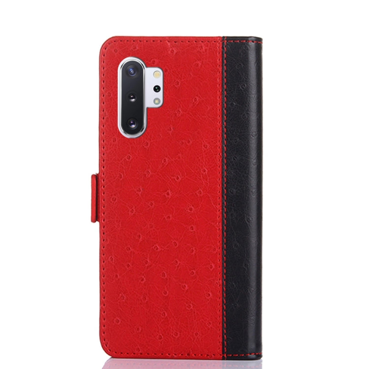 For Samsung Galaxy Note10 Ostrich Texture PU + TPU Horizontal Flip Leather Case with Holder & Card Slots & Wallet