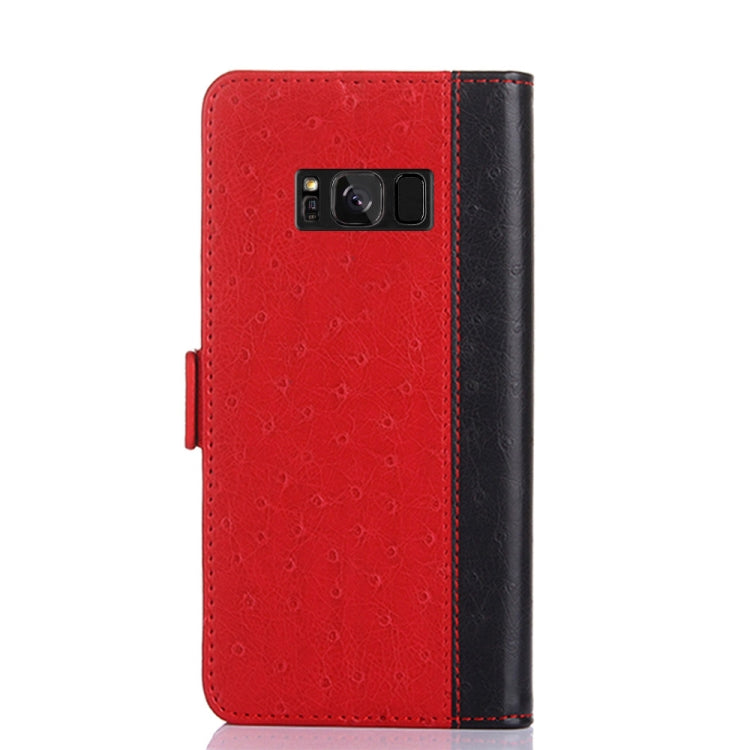 For Samsung Galaxy S8 Ostrich Texture PU + TPU Horizontal Flip Leather Case with Holder & Card Slots & Wallet