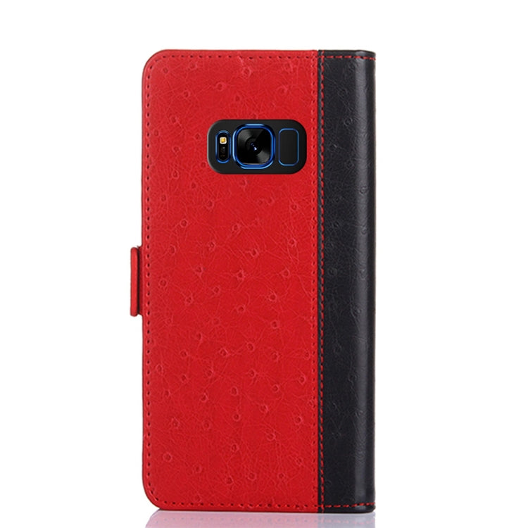 For Samsung Galaxy S8+ Ostrich Texture PU + TPU Horizontal Flip Leather Case with Holder & Card Slots & Wallet
