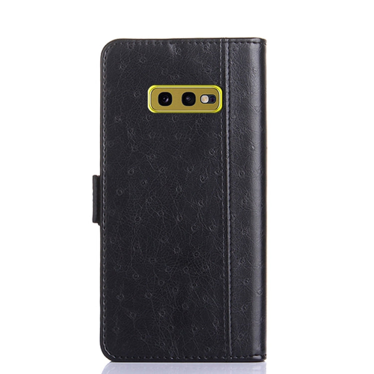 For Samsung Galaxy S10e Ostrich Texture PU + TPU Horizontal Flip Leather Case with Holder & Card Slots & Wallet