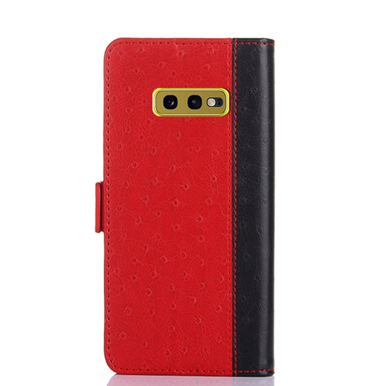 For Samsung Galaxy S10e Ostrich Texture PU + TPU Horizontal Flip Leather Case with Holder & Card Slots & Wallet