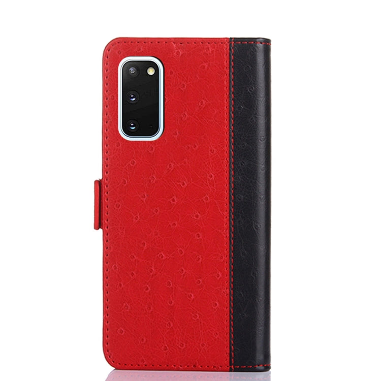 For Samsung Galaxy S20 Ostrich Texture PU + TPU Horizontal Flip Leather Case with Holder & Card Slots & Wallet