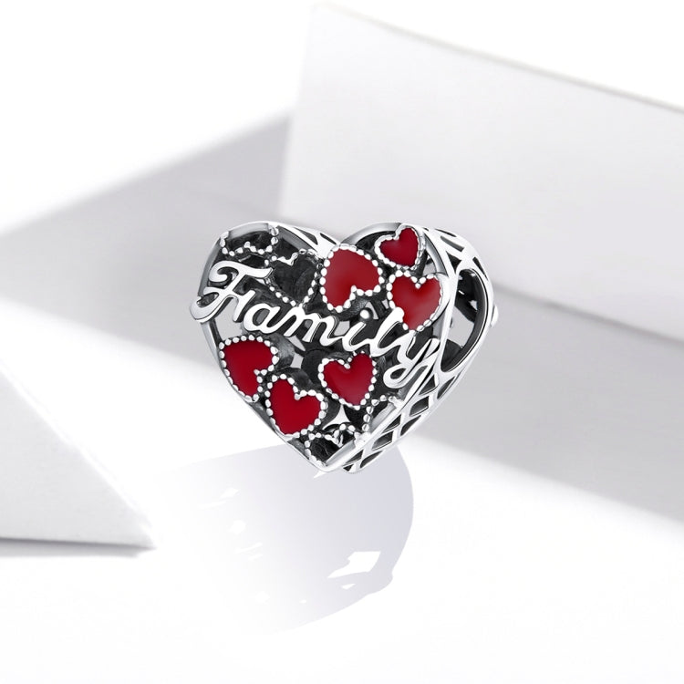 S925 Sterling Silver Warm Family Love Beads DIY Bracelet Necklace Accessories