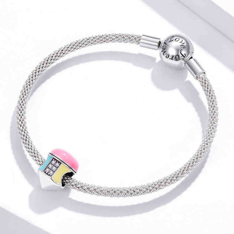 S925 Sterling Silver Colored Pencils Beads DIY Bracelet Necklace Accessories