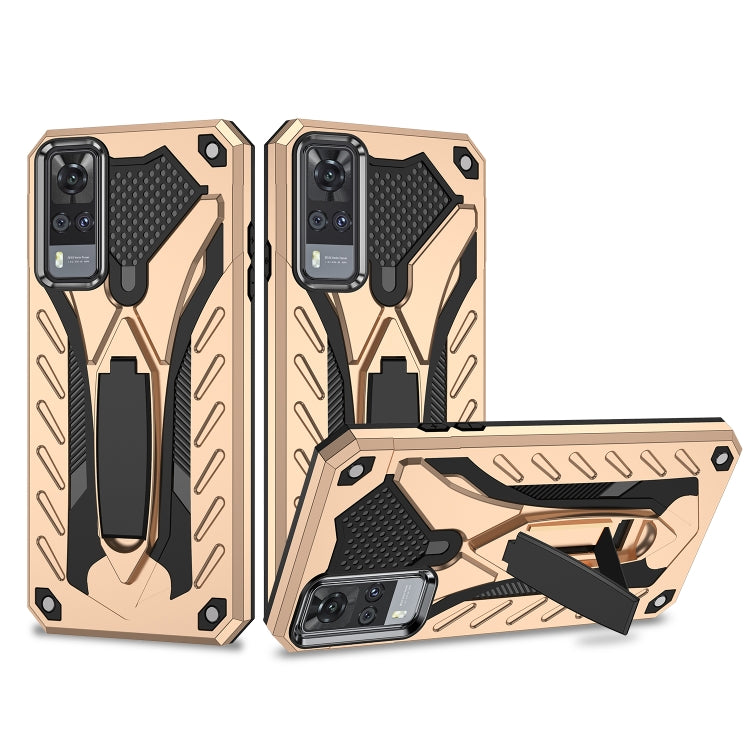 For vivo Y51 Shockproof TPU + PC Protective Case with Holder