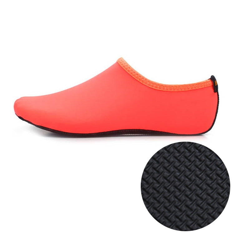 3mm Non-slip Rubber Embossing Texture Sole Solid Color Diving Shoes and Socks, One Pair, Size:L