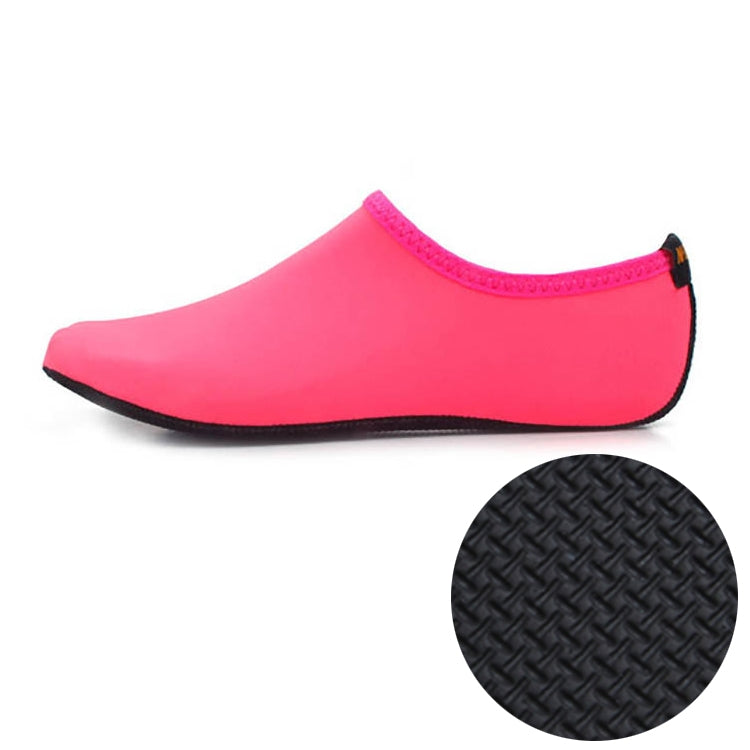 3mm Non-slip Rubber Embossing Texture Sole Solid Color Diving Shoes and Socks, One Pair, Size:L