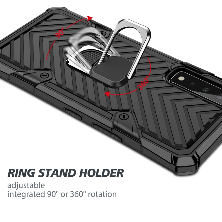 For LG Stylo 7 5G Cool Armor PC + TPU Shockproof Case with 360 Degree Rotation Ring Holder