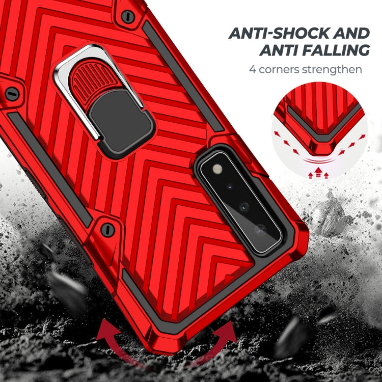 For LG Stylo 7 5G Cool Armor PC + TPU Shockproof Case with 360 Degree Rotation Ring Holder