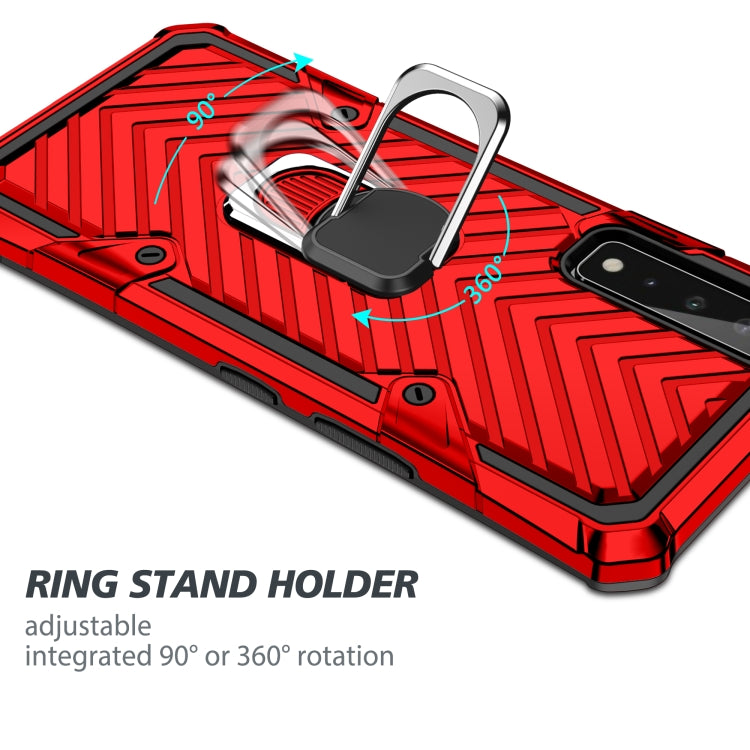 For LG Stylo 7 5G Cool Armor PC + TPU Shockproof Case with 360 Degree Rotation Ring Holder