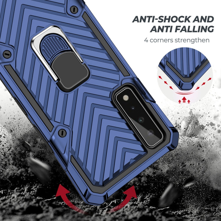 For LG Stylo 7 5G Cool Armor PC + TPU Shockproof Case with 360 Degree Rotation Ring Holder