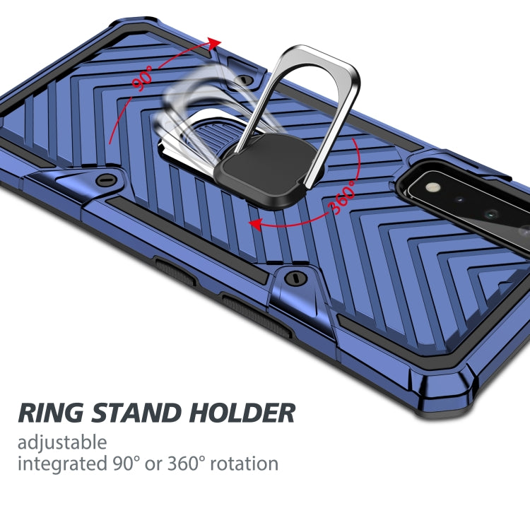 For LG Stylo 7 5G Cool Armor PC + TPU Shockproof Case with 360 Degree Rotation Ring Holder